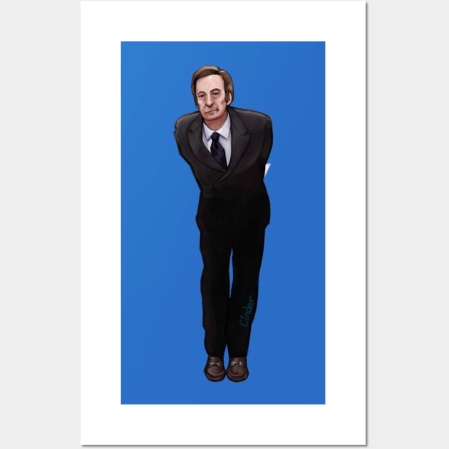 Saul Goodman Anime Girl Pose Wall Art by IngoPotato